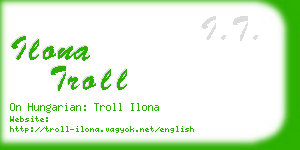 ilona troll business card